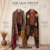 Elegant Ajrakh Printed Cotton Dress Material