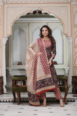 Women's Cotton Suit | Jaipur Bagru Hand Block Print
