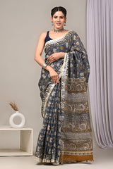 Linen Saree | Designer Handcrafted Elegance