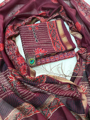 Women's Maheshwari Suit | Pure Hand Block Printed Dress Material