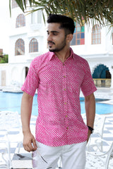 Men's Shirt | Breathable Hand Block Printed Cotton