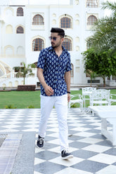 Men's Shirt | Bagru Hand Block Printed Pure Cotton