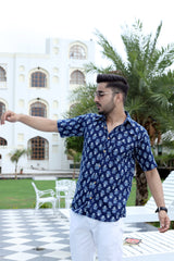 Men's Shirt | Bagru Hand Block Printed Pure Cotton
