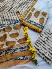 Women's Chanderi Suit | Premium Hand Block Printed Chanderi Silk