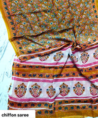 Double Diamond Chiffon Saree β Elegant Soft & Flowy Party Wear Saree