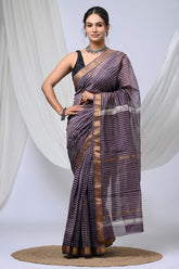 Exclusive Hand Block Maheshwari Silk Saree