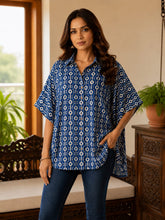 Women's Wooden Button Cotton Kaftan Shirt