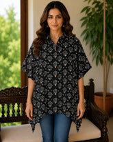 Women's Pure Cotton Short Kaftan Shirt | Handcrafted Collection
