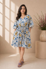 Women's Everyday Pure Cotton Short Kaftan