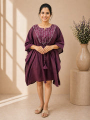 Women's Premium Handcrafted Cotton Short Kaftan