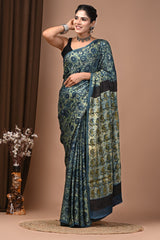 Vanaspati Ajrakh Modal Silk Designer Saree