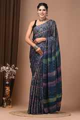 Luxury Vanaspati Ajrakh Modal Silk Saree
