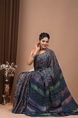 Luxury Vanaspati Ajrakh Modal Silk Saree