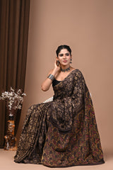 Vanspati Ajrakh Pure Modal Silk Saree