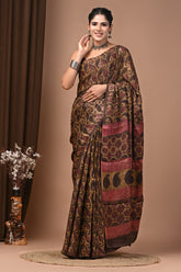 Elite Pomegranate Dye Pure Modal Silk Saree