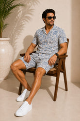 Stylish Men's Pure Cotton Shirt & Shorts Set