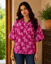 Women's Artisan Hand Block Printed Cotton kaftanTop