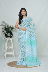 Pure Cotton Bagru Saree | Hand Block Printed Collection