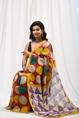 Pure Chanderi Silk Saree