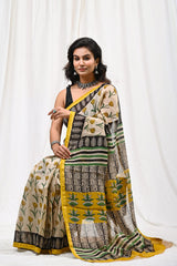 Premium Natural Dye Chanderi Silk Saree