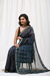 Premium Ethnic Chanderi Silk Saree with Traditional Prints