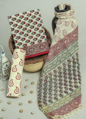 Cotton Suit With Kota Dupatta – Charming Hand Block Cotton Set