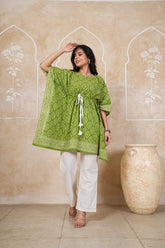 Women's Pure Cotton Kaftan Co-Ord Set | Jaipur Collection