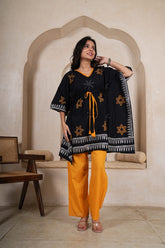 Women's Cotton Kaftan Lounge Co-Ord Set | Jaipur Hand Block Print