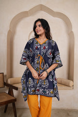 Women's Kaftan Co-Ord Set | Pure Cotton Hand Block Printed