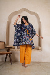 Women's Kaftan Co-Ord Set | Pure Cotton Hand Block Printed