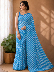 Ethnic Rajasthani Leheriya Saree for Women