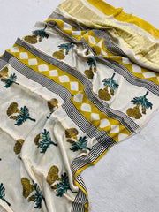 Pure Modal Gajji Silk Saree – Premium Natural Dye Ajrakh Bagru Print Saree