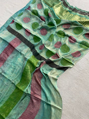 Pure Modal Gajji Silk Saree – Premium Ajrakh Print Lagdi Patta Saree