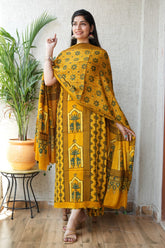 Ajrakh Modal Suit Set | Hand Block Printed Collection