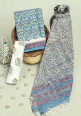 Cotton Suit With Kota Dupatta – Pure Cotton Hand Block Printed Set