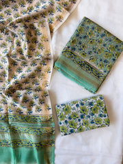 Maheshwari Suit | Maheshwari Silk Suit with Zari Border