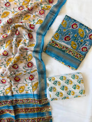 Maheshwari Suit | Luxury Maheshwari Silk Printed Suit
