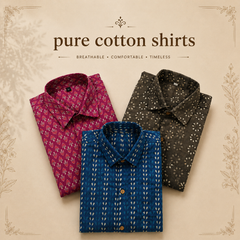 Elegant Pure Cotton Shirts