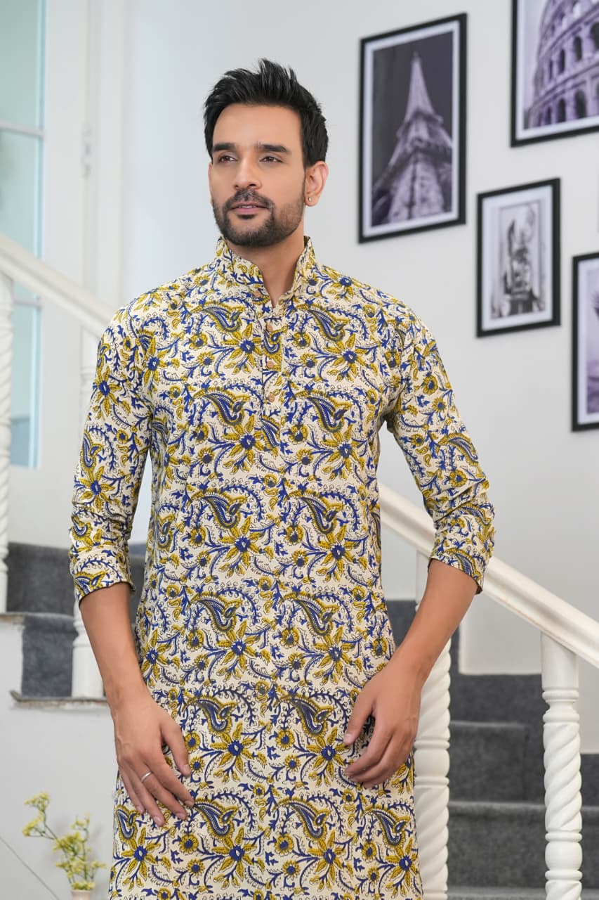 Men's Kurta | Traditional Handcrafted Cotton Kurta