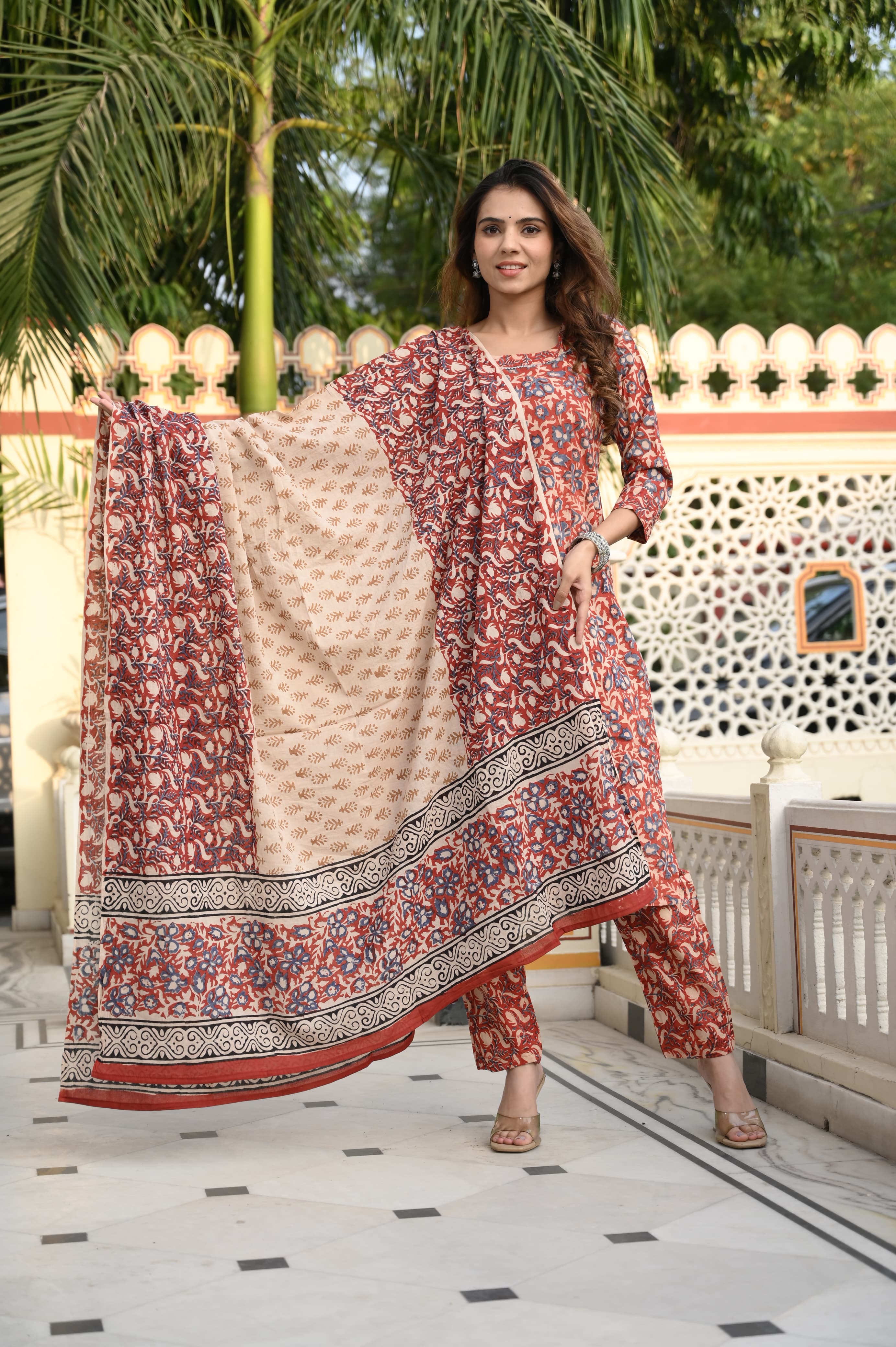 Women's Cotton Suit | Handcrafted Bagru Block Print