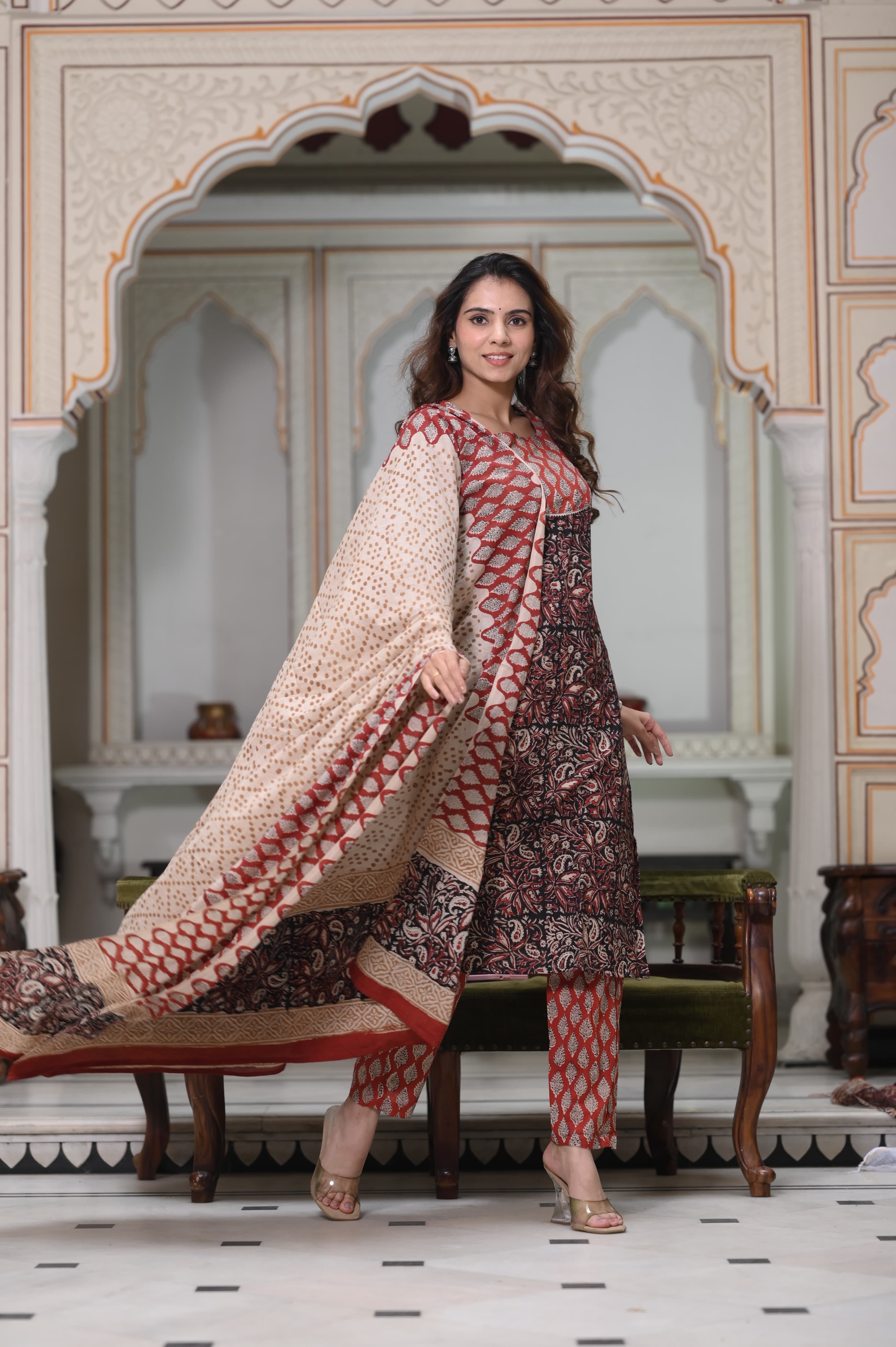 Women's Cotton Suit | Jaipur Bagru Hand Block Print