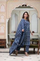 Women's Cotton Suit | Premium Cotton Kurta Pant Dupatta Set