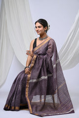 Exclusive Hand Block Maheshwari Silk Saree