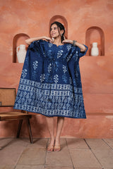 Women's Kaftan | Traditional Hand Block Printed Cotton Kaftan
