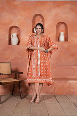 Women's Kaftan | Artisan Hand Block Printed Medium Kaftan