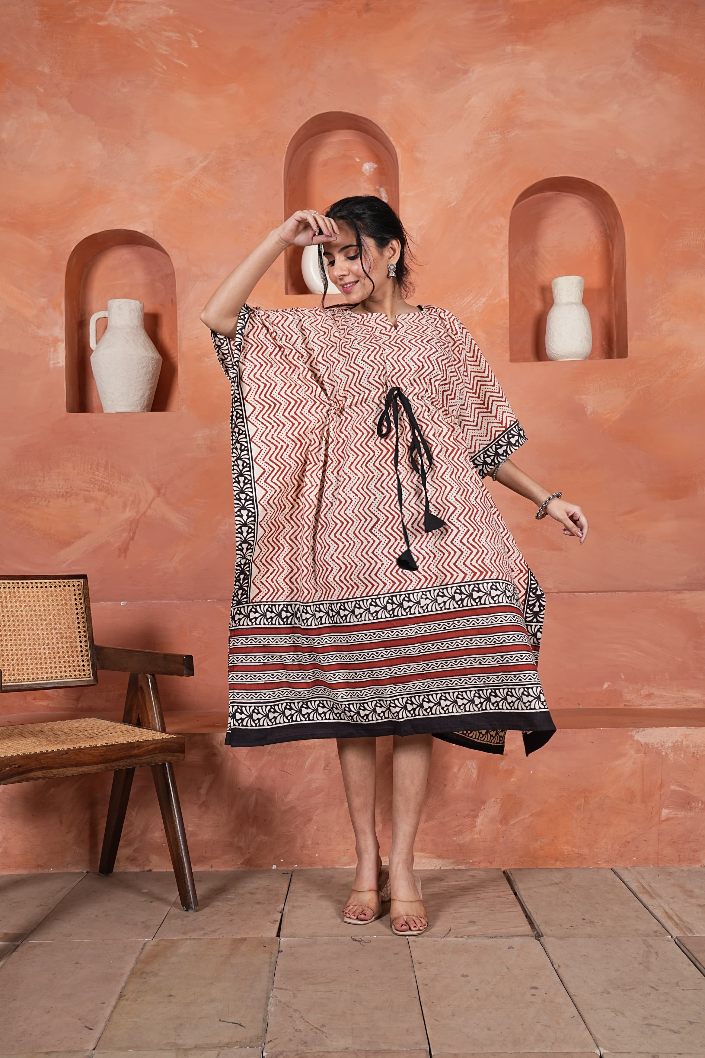 Women's Kaftan | Handcrafted Pure Cotton Lounge Wear