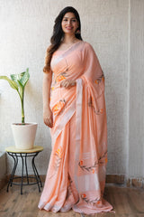 Linen Saree | Premium Office & Party Wear
