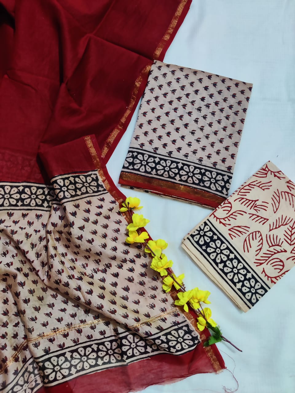 Women's Chanderi Suit | Premium Chanderi Silk Dress Material