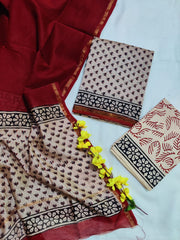 Women's Chanderi Suit | Premium Chanderi Silk Dress Material