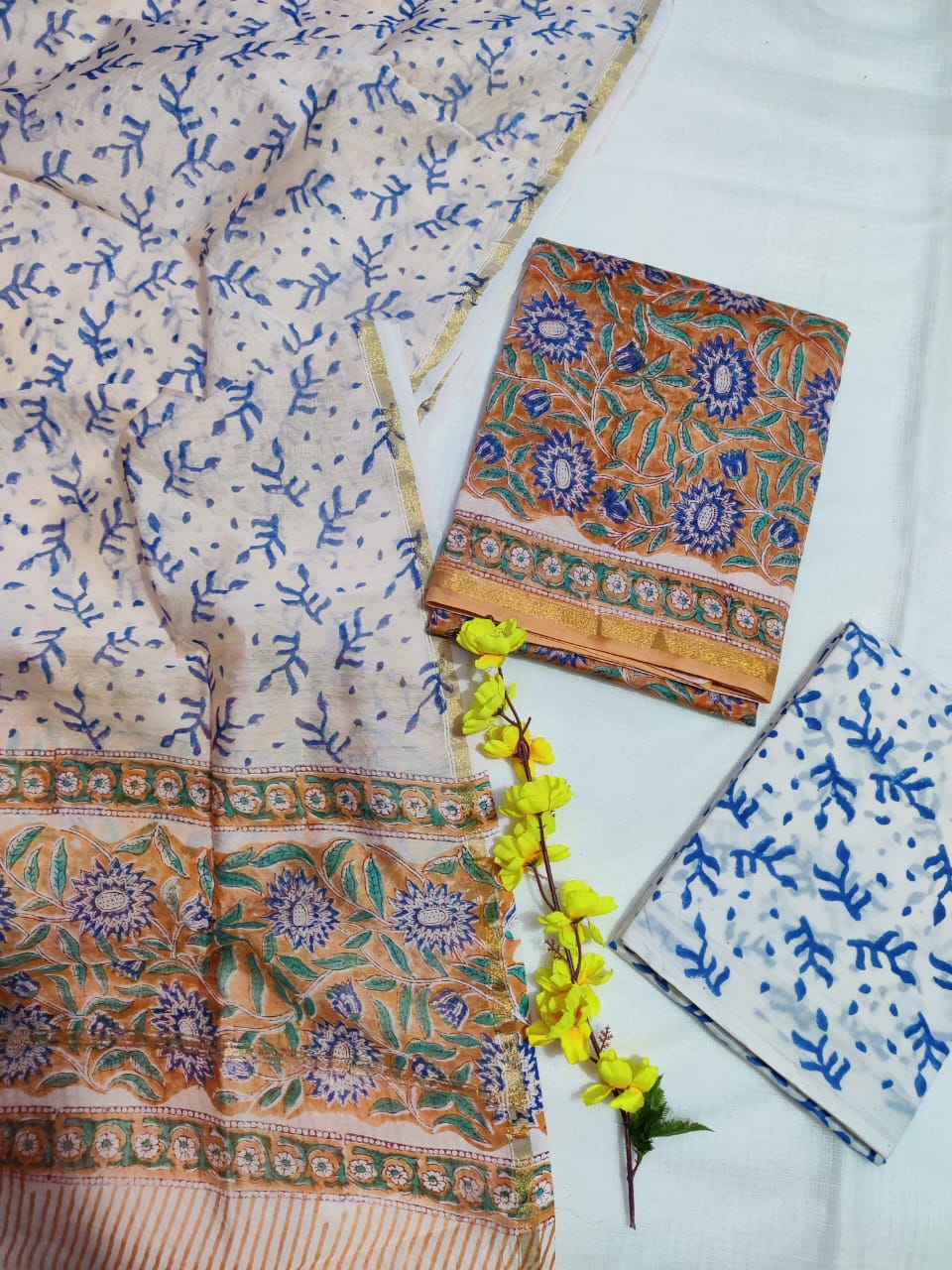 Women's Chanderi Suit | Elegant Party Wear Dress Material